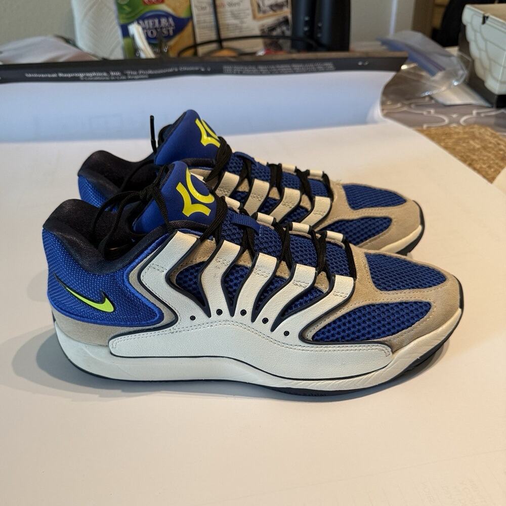 Nike KD Blue/White/Black/Gray/Yellow Low Top Basketball Sneakers V1992